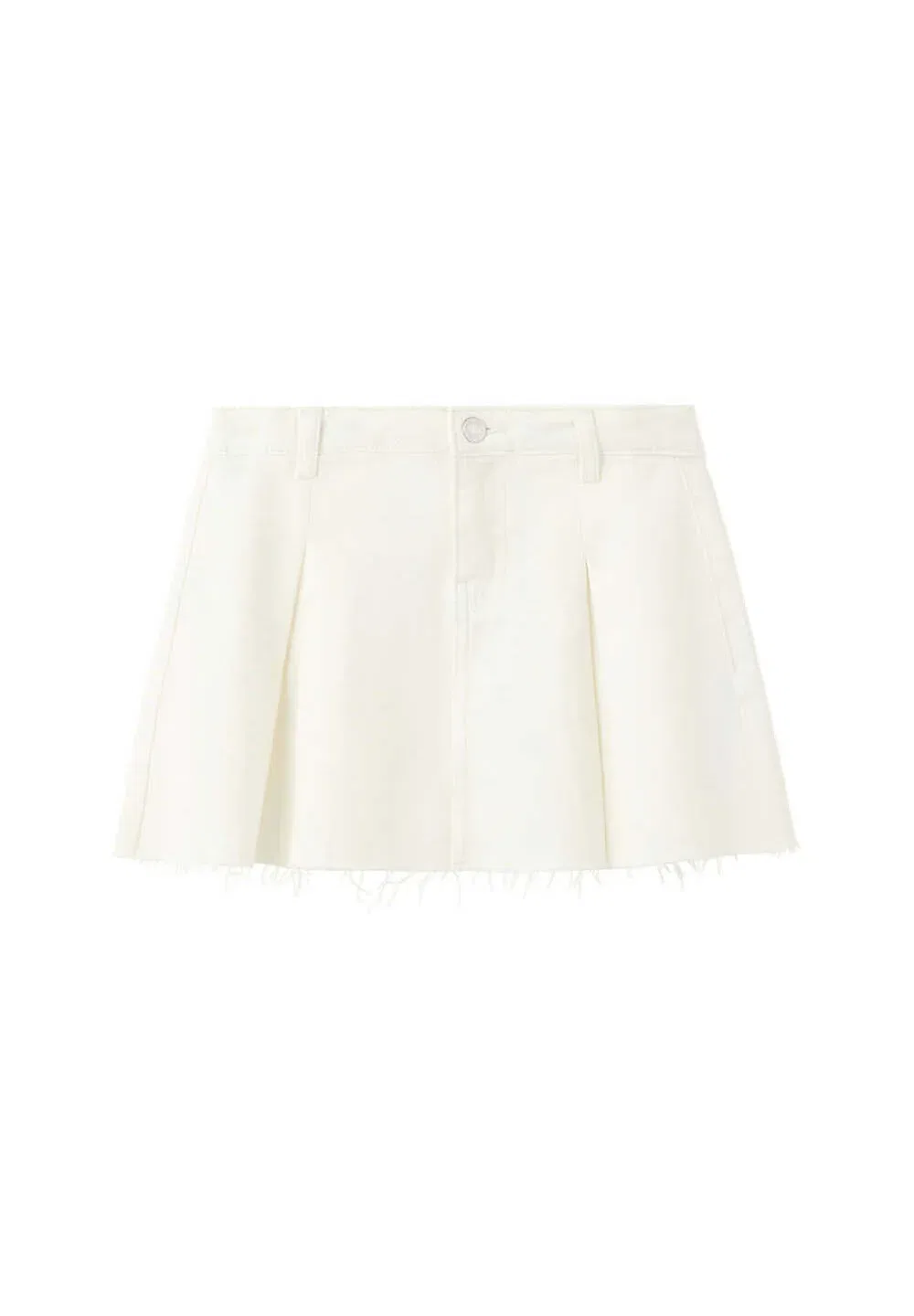 Детская юбка А-силуэта Mango Kids, Off-White — фото 2