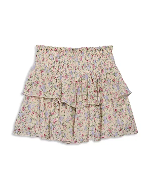 Детская юбка для девочек хлопковая Brook Skirt KatieJ NYC, Mulberry Bouquet