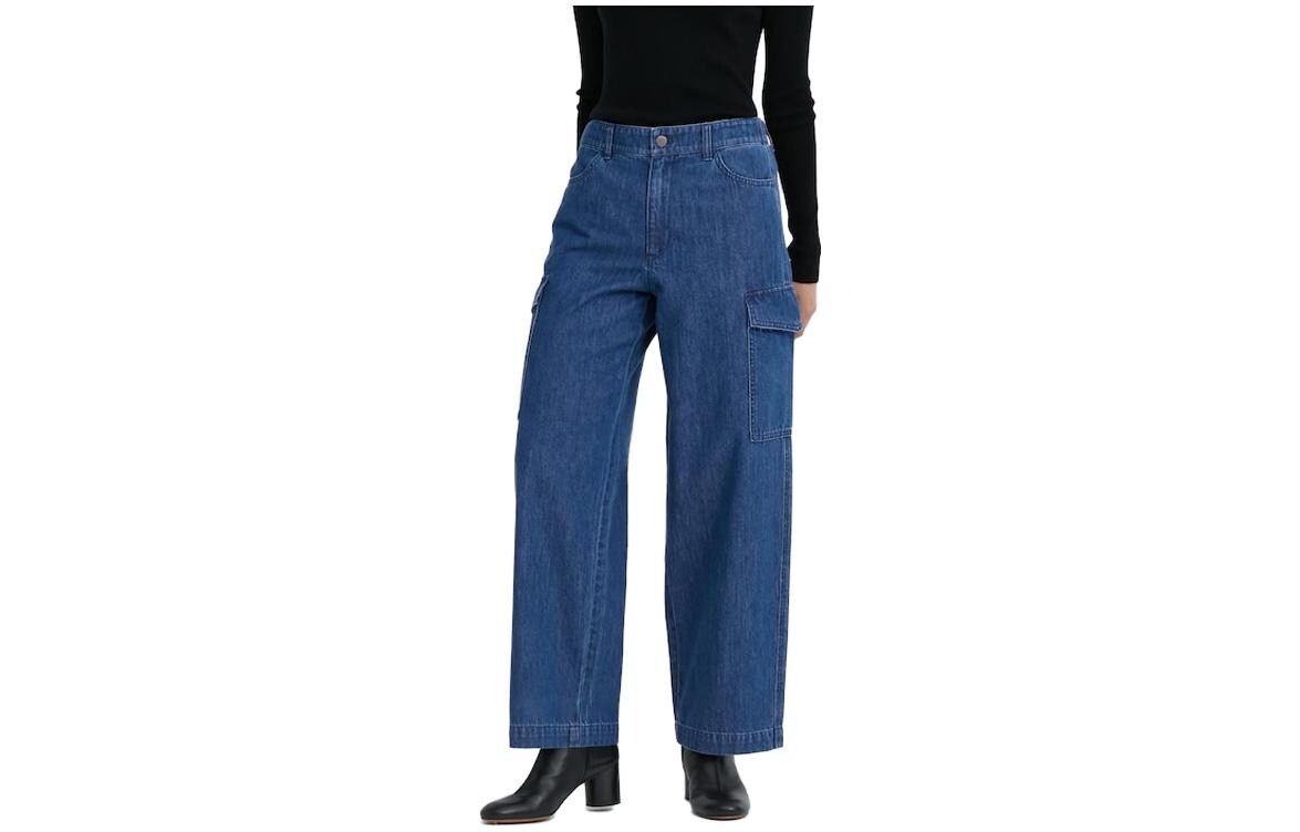 

UNIQLO Женские джинсы, цвет Blue