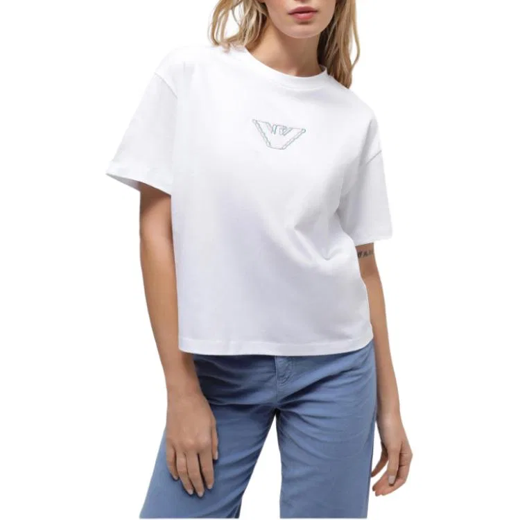Футболка женская белая, Emporio Armani
