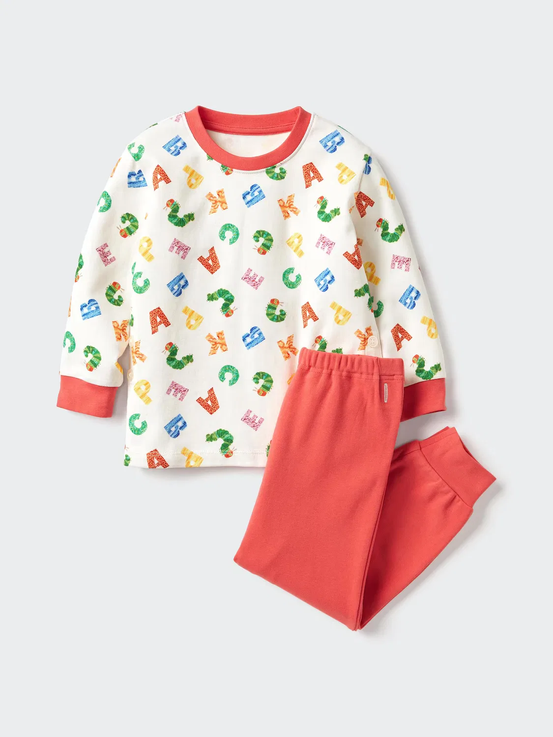 Книга Uniqlo «Очень голодная гусеница», коллекция детских книг с картинками, красный