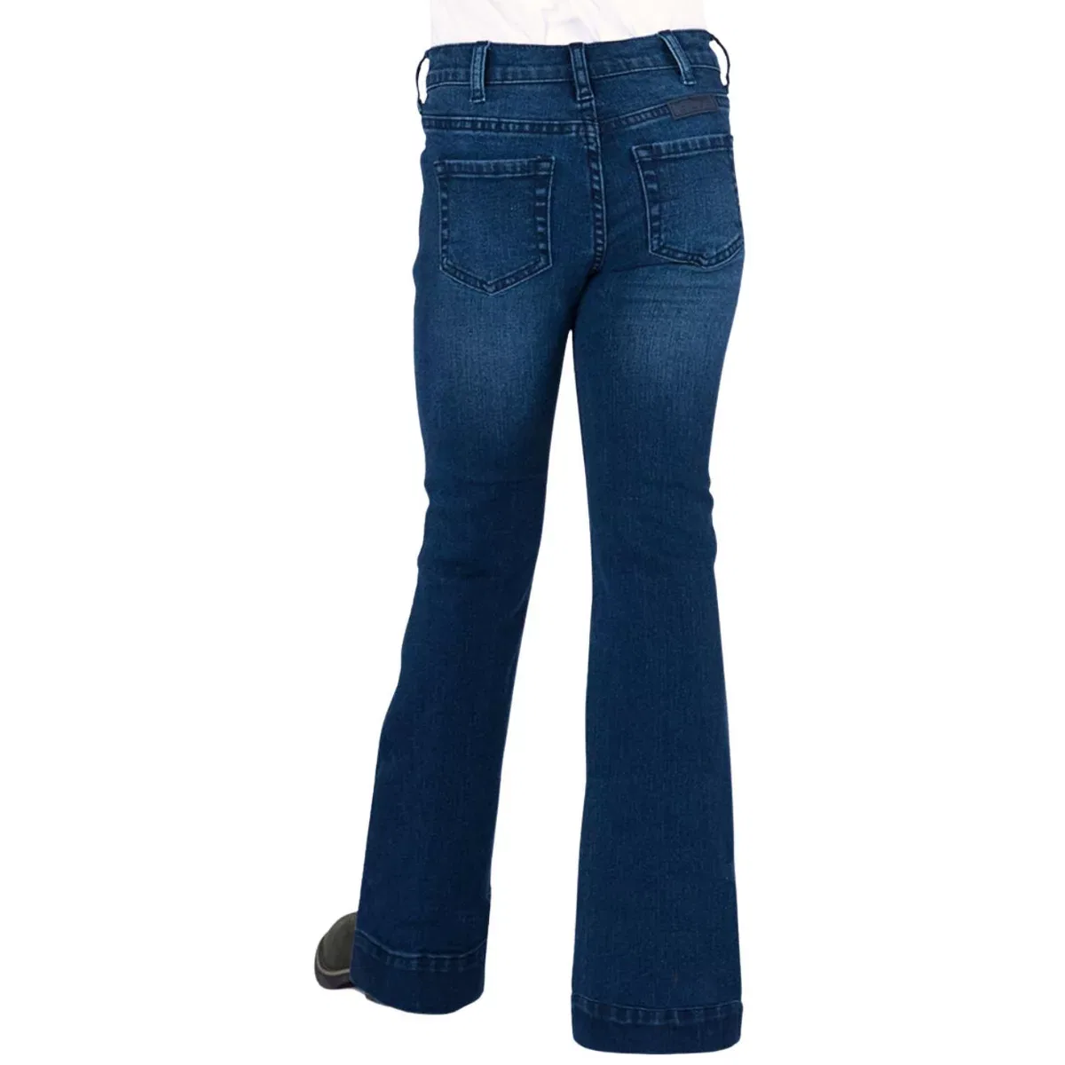 Детские джинсы для девочек из стрейчевого денима Cowgirl Tuff Co., Medium Wash — фото 2