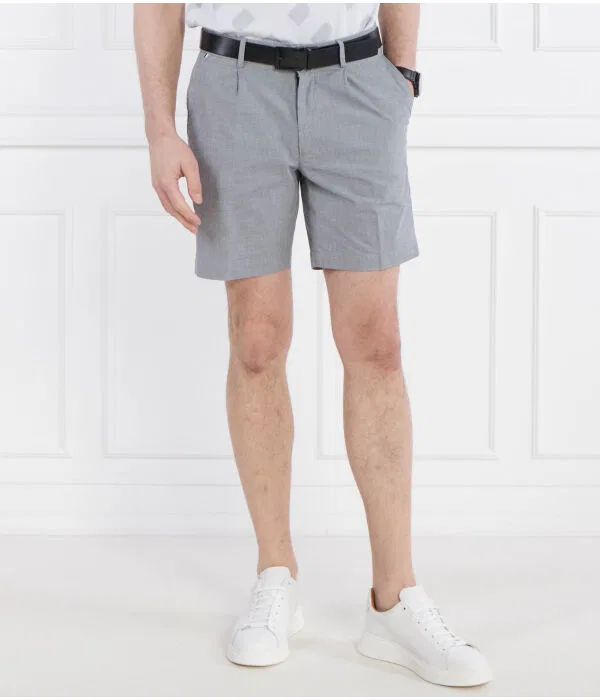 Мужские шорты чинос из хлопка Kane Chino BOSS, серый — фото 3
