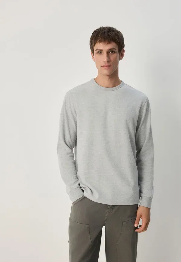 Кофта трикотажная Regular Fit Long Sleeve Cosy Next, Grey Marl, серый