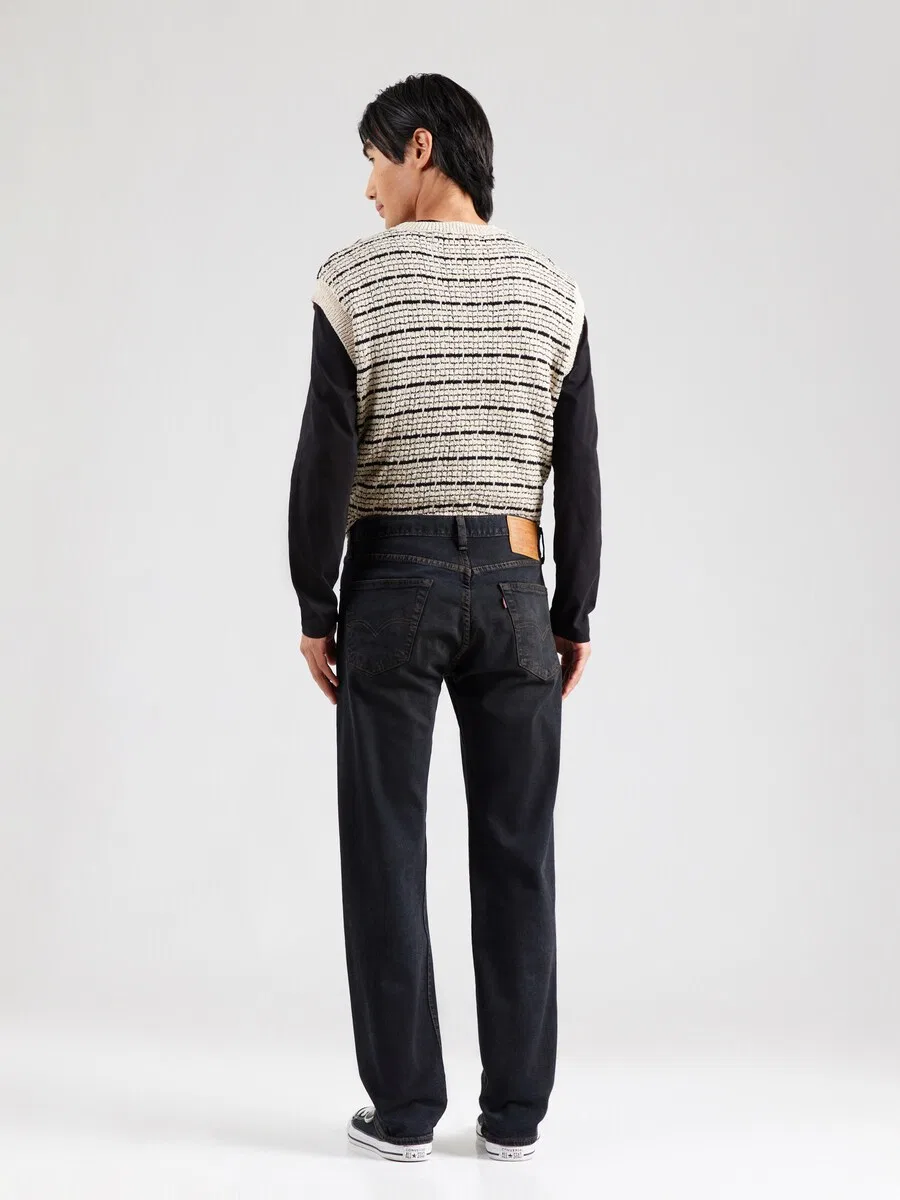 Джинсы LEVI'S Regular '501' из черного денима — фото 4