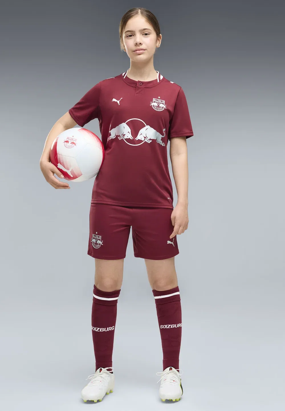 Шорты ФК РБ Зальцбург 26/27 унисекс - спортивные шорты Puma, Team Regal Red- White — фото 3