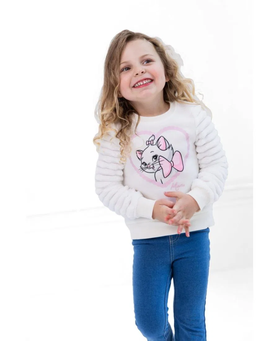 Свитшот с принтом Marie Faux Fur The Aristocats, Cream Marie — фото 2
