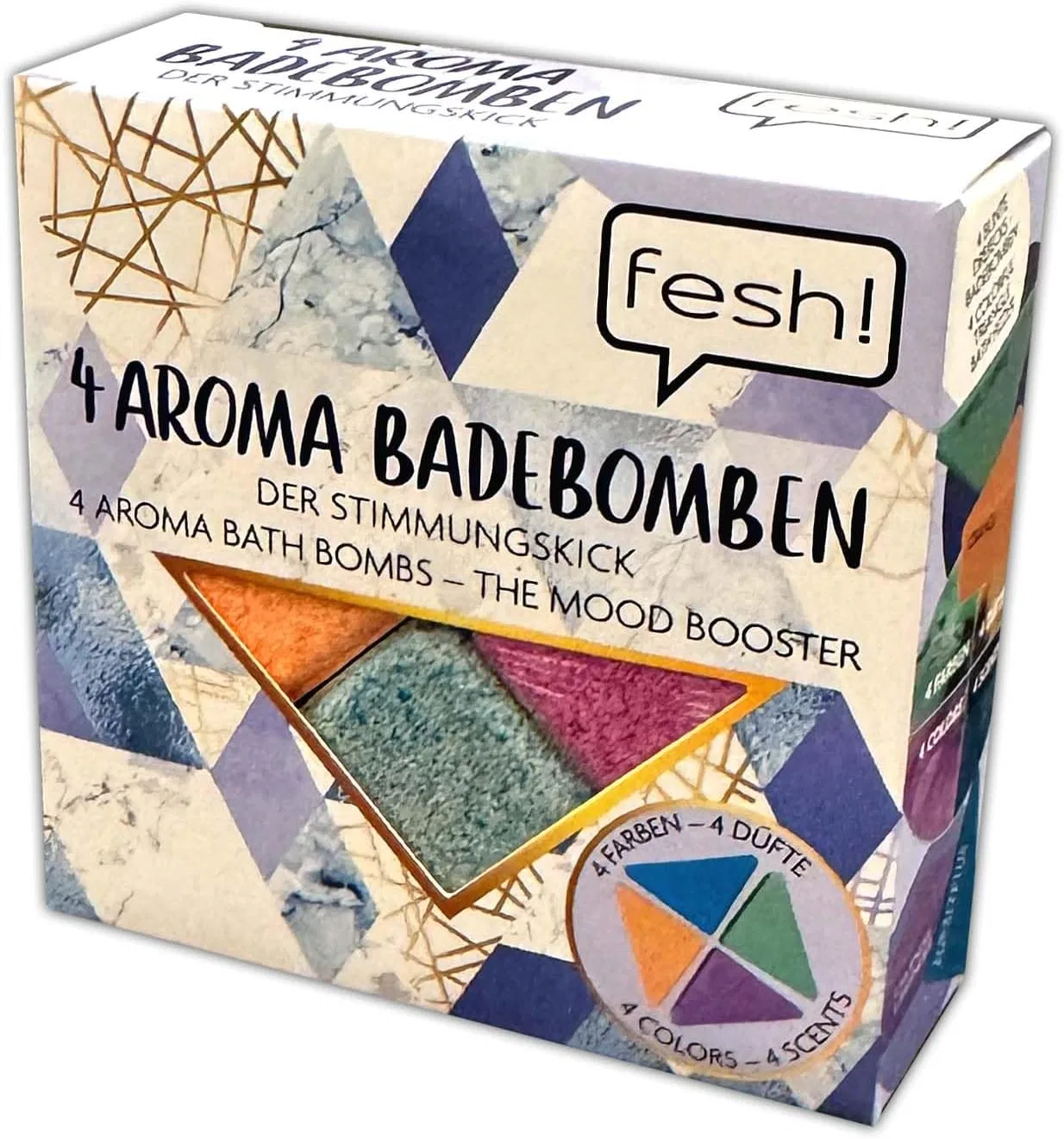 Набор ароматических бомбочек для ванны Triangle Aroma HAC24, 4 шт. по 40 г — фото 2