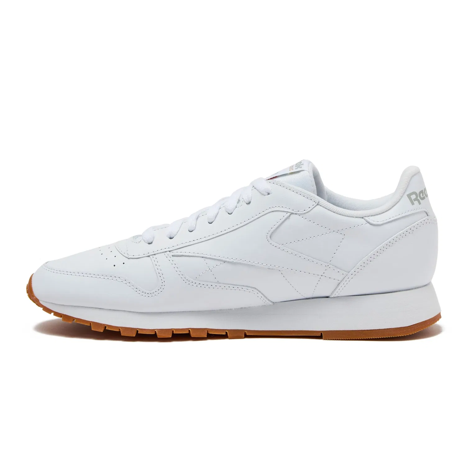 Детские кроссовки для мальчиков из кожи Classic Leather Reebok, White Grey — фото 3