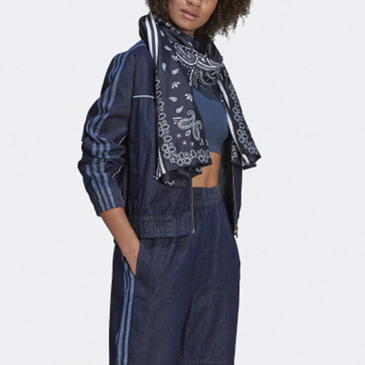 

Женское укороченное пальто Adidas Originals, цвет Indigo