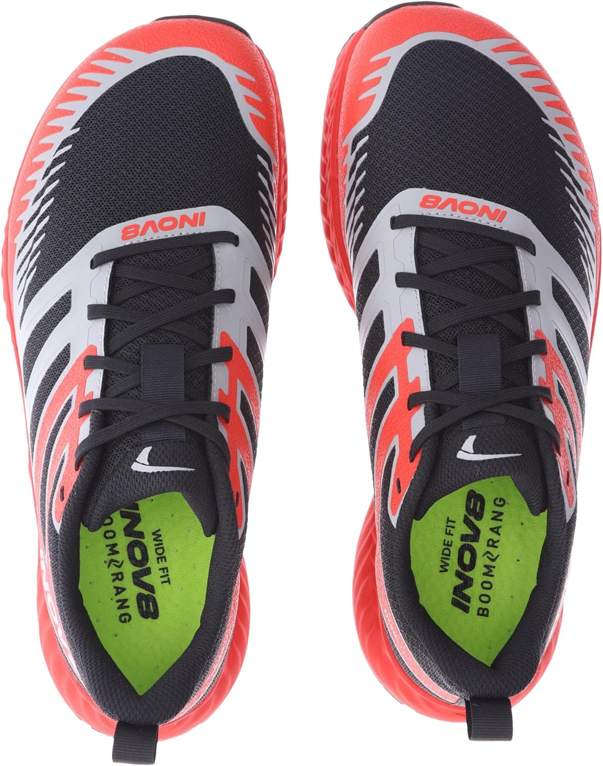 Мужские кроссовки для трейлраннинга INOV8 Trailfly, черный/красный/серый/темно-серый — фото 3