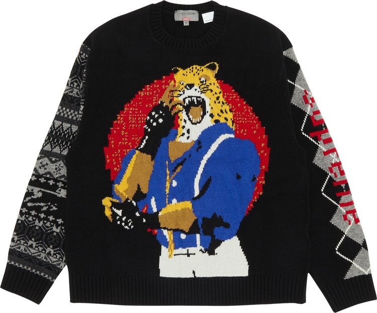 

Свитер Supreme x Yohji Yamamoto x TEKKEN Sweater 'Black', черный