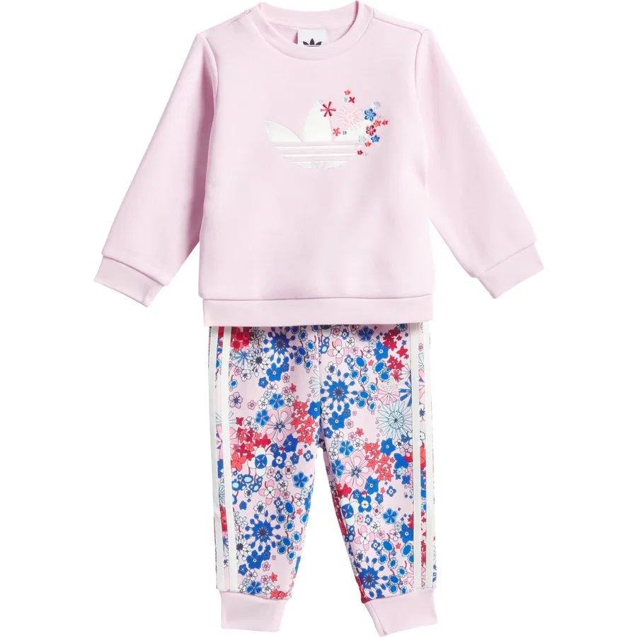 Комплект спортивного костюма с принтом Adidas Originals x Liberty London, adidas, Розовый
