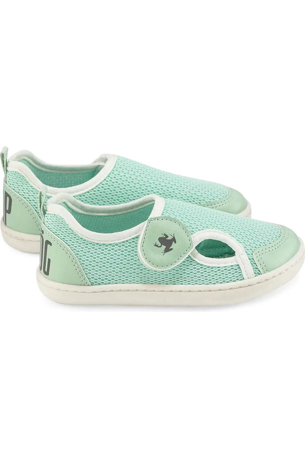 Кроссовки детские босоногие с широким носком Multi Mix Hopfrög Kids, Green Mix — фото 3