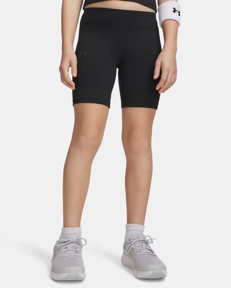 Велошорты детские с внутренним швом 16,5 см, влагоотводящие, UA Motion UnderArmour, Black/Jet Gray