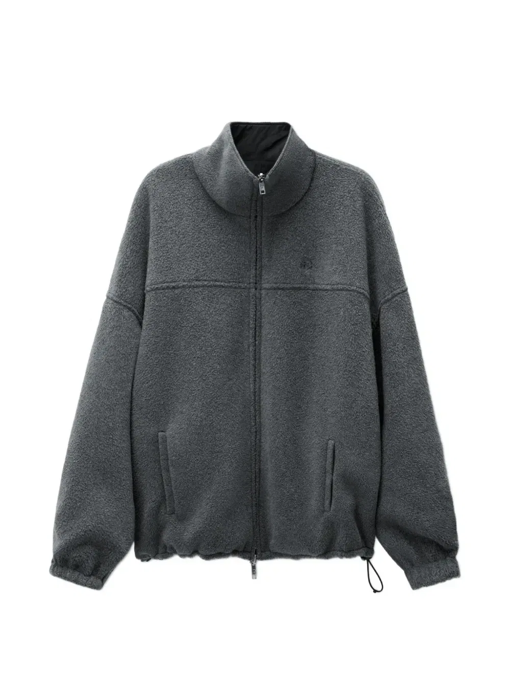 Двусторонняя спортивная куртка с воротником-воронкой Alexander Wang, серый