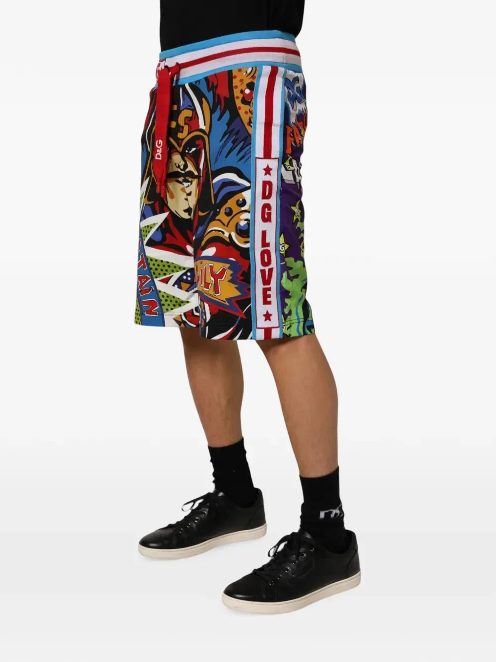 Шорты Captain Sicily с графическим принтом DOLCE & GABBANA, синий — фото 2