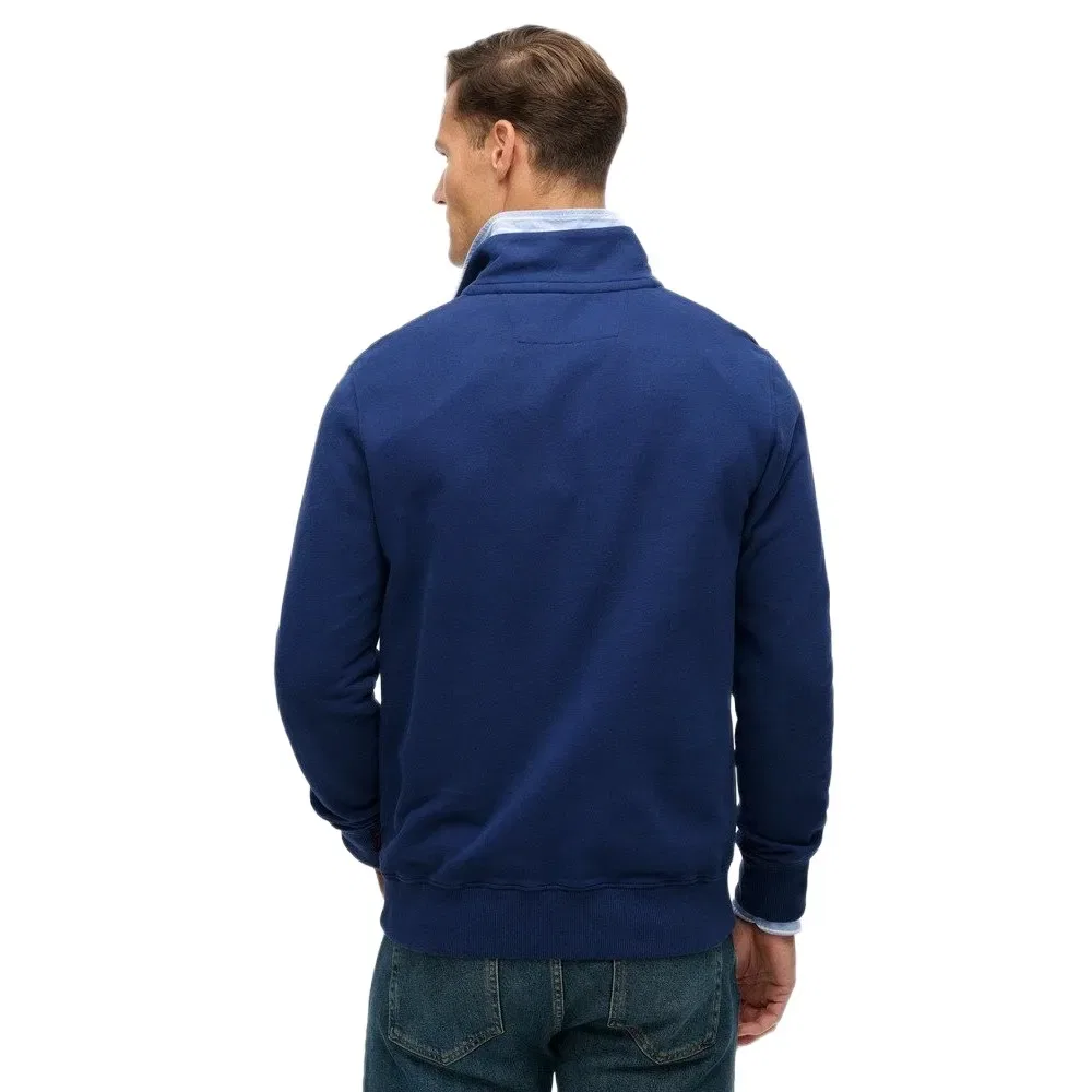 Свитер с полузастежкой Superdry Preppy, синий — фото 2