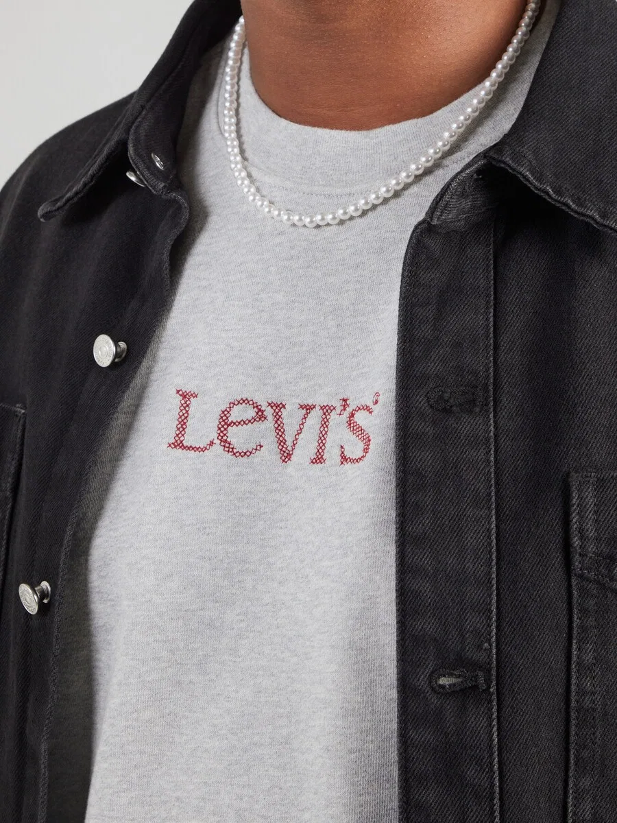 Толстовка LEVI'S 'SUNSET' светло-серого цвета — фото 2
