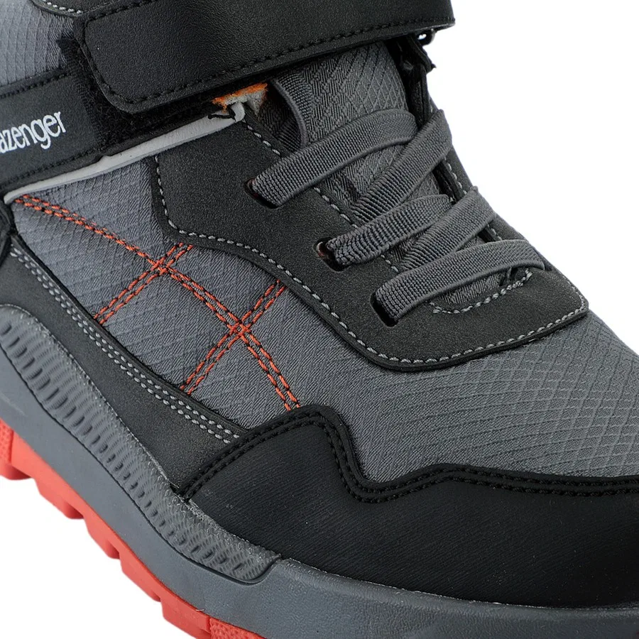 Детские ботинки на липучках Ketı I Slazenger, Серый — фото 4