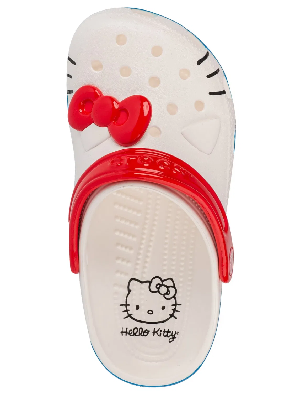 Сандалии Crocs Hello Kitty белого цвета — фото 4