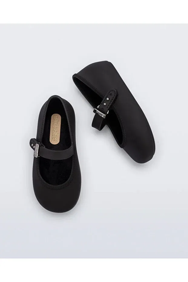 Детские балетки для девочек с ортопедической стелькой Melissa, Black — фото 3