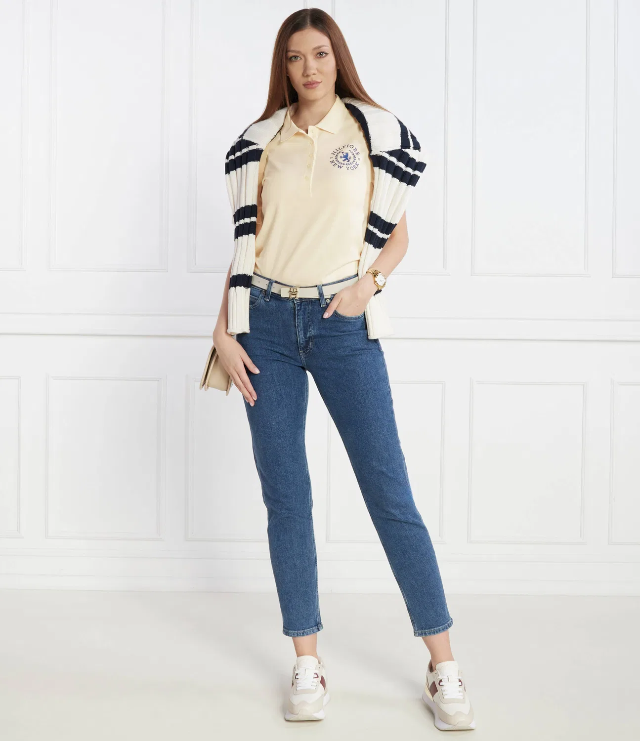 Поло с длинным рукавом Tommy Hilfiger, Crema — фото 2