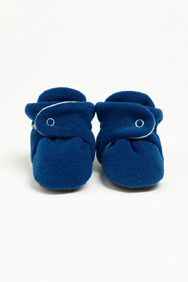 Детские домашние тапочки для девочек с начесом Babyzilla, Navy Blue — фото 3