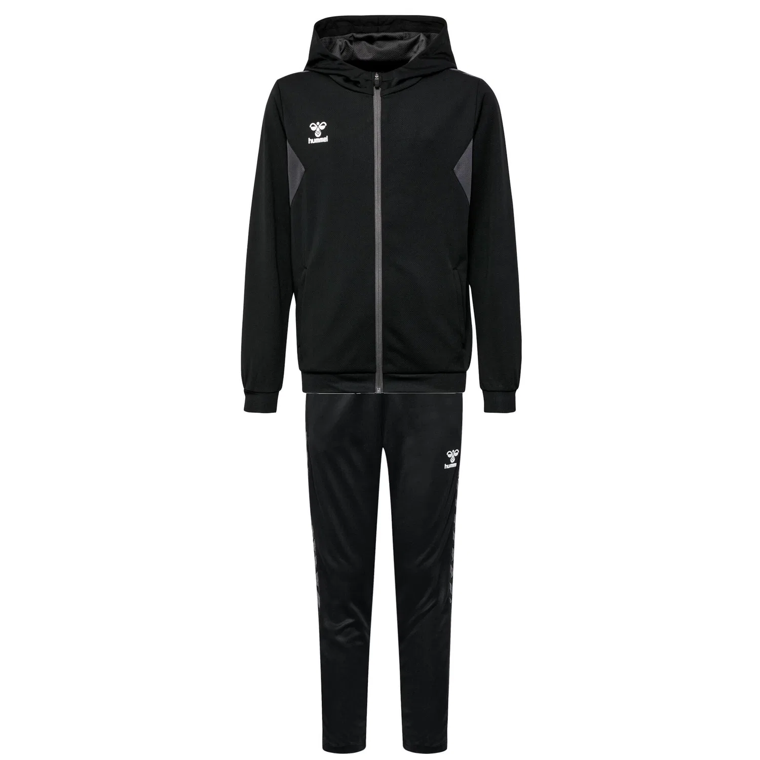 Детский спортивный костюм с капюшоном hmlAuthentic PL Hummel, Черный