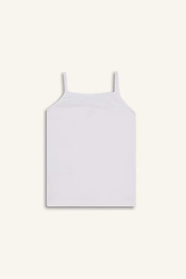 Детское хлопковое безрукавное белье для девочек Fruit Patterned 2-Piece Undershirt Defacto, White-Wt34 — фото 3
