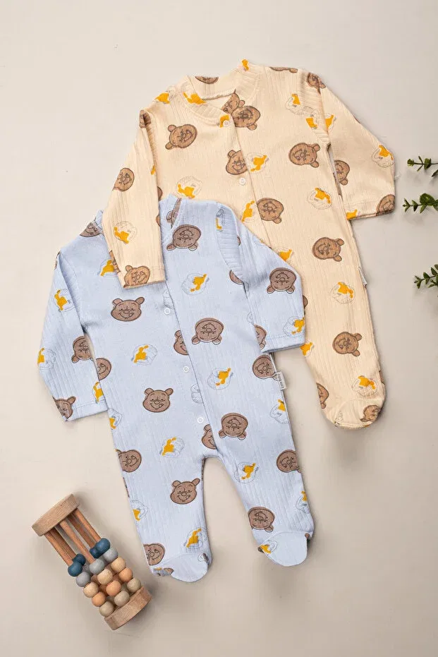 Детский комплект комбинезонов с принтом Defne Lina Baby, Beige