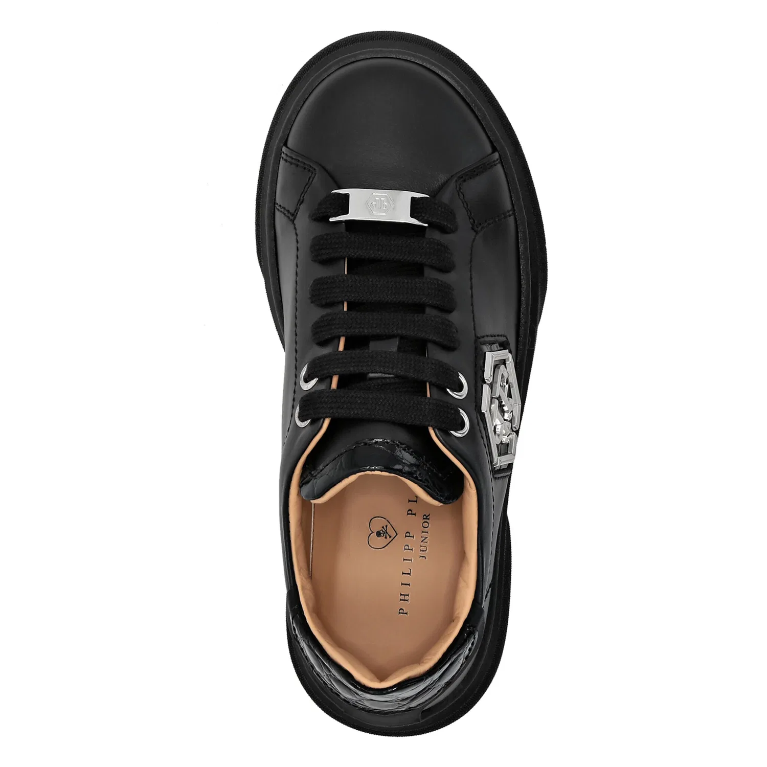 Детские кроссовки Lo-Top Hexagon PHILIPP PLEIN, Black — фото 2