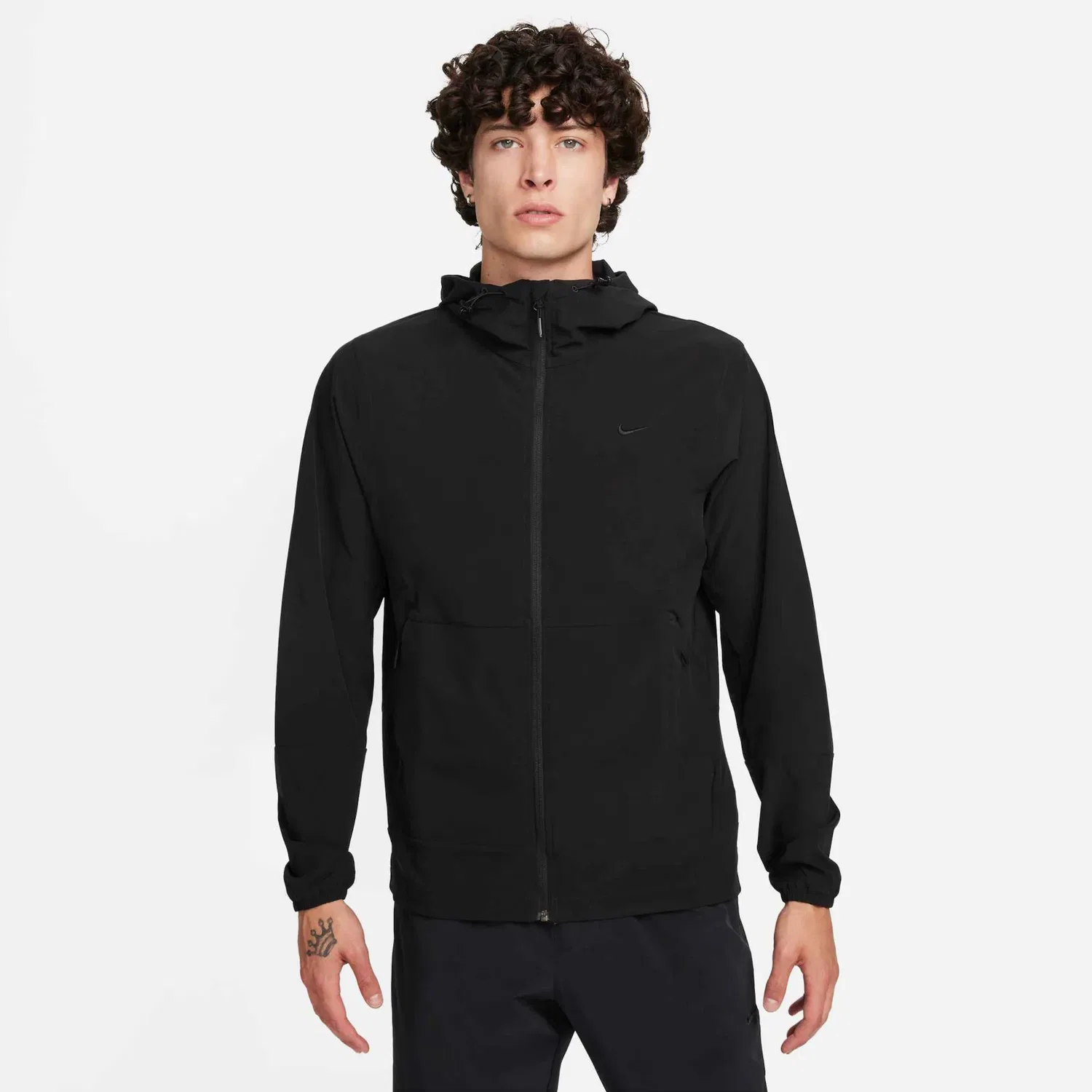 Мужская тренировочная куртка с водонепроницаемым покрытием Nike, Black