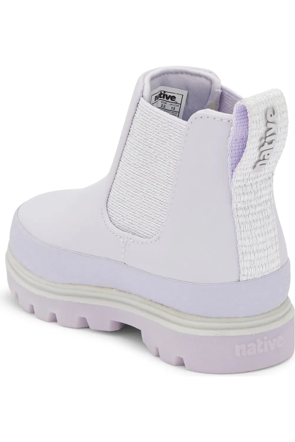 Детские ботинки челси водонепроницаемые Kensington Native Shoes, Future Purple Bling/Purple — фото 2