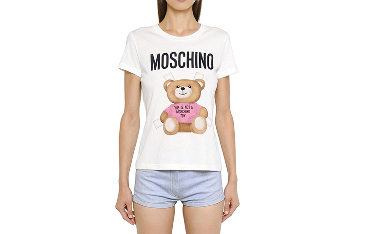 

Футболка женская белая MOSCHINO