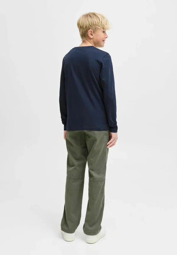Футболка Langarm, стандартный крой, с длинными рукавами Jack & Jones Junior, темно-синий — фото 3