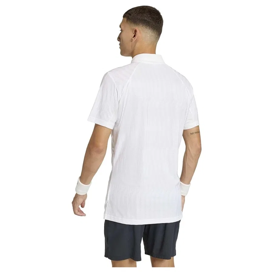 Мужская футболка-поло с технологией Climacool+ модель Tennis Climacool+ Archill Freelift Polo Shirt, adidas, Белый — фото 4