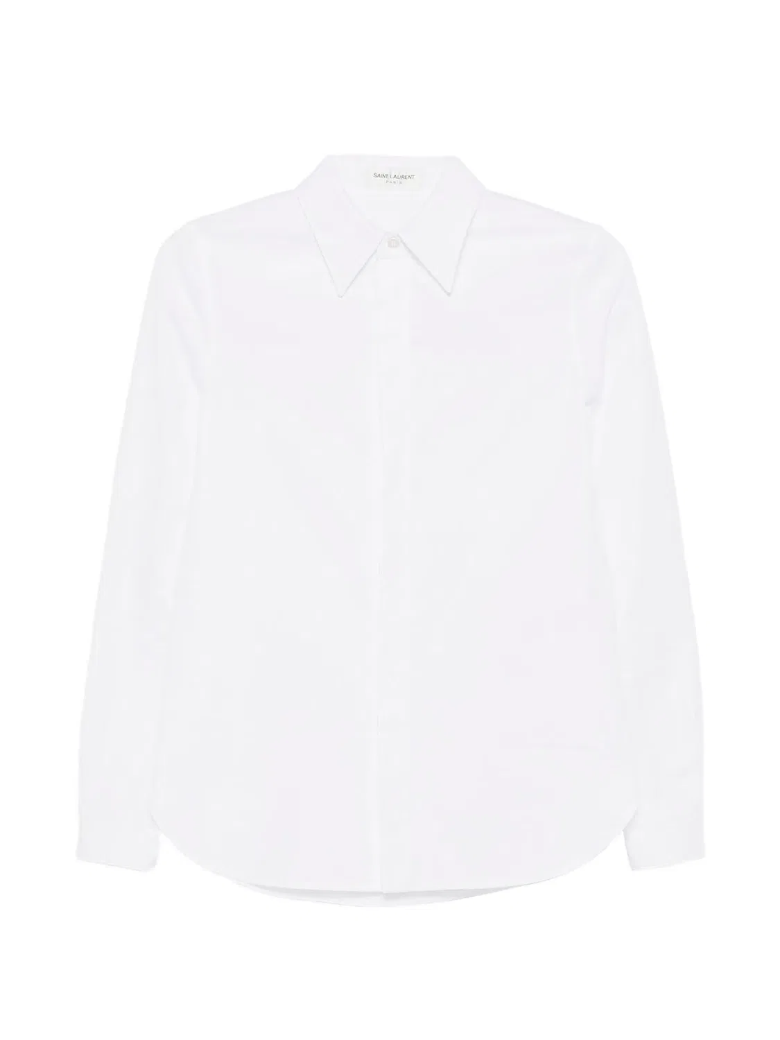 Рубашка с воротником Saint Laurent, белый