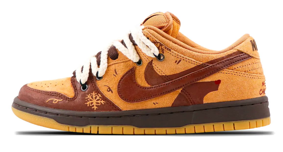 

Кроссовки Nike Dunk SB Skateboard Shoes Unisex Low-Top Brown