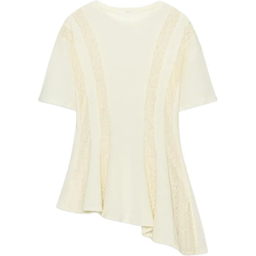 Женская футболка с круглым вырезом Cream ZARA, Cream