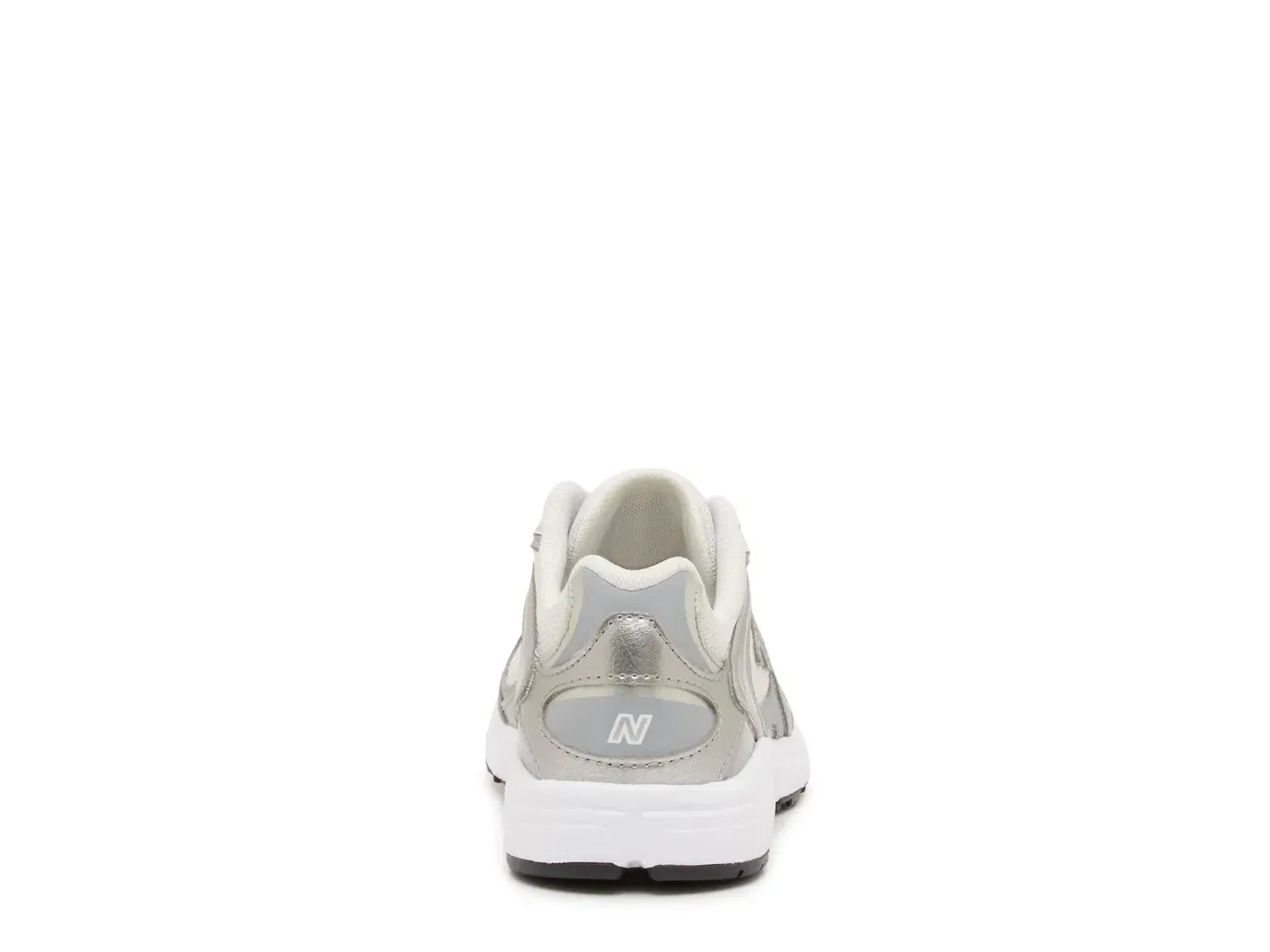 Кроссовки повседневные 408 Slip-On, New Balance, белый/серебристый — фото 4