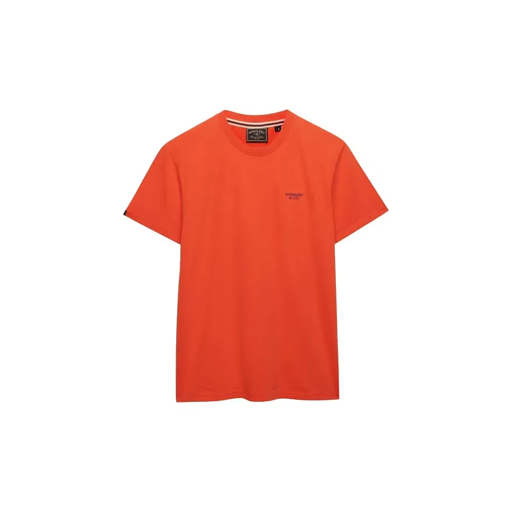 Футболка с коротким рукавом Essential Stacked Logo Embroidered Superdry, оранжевый