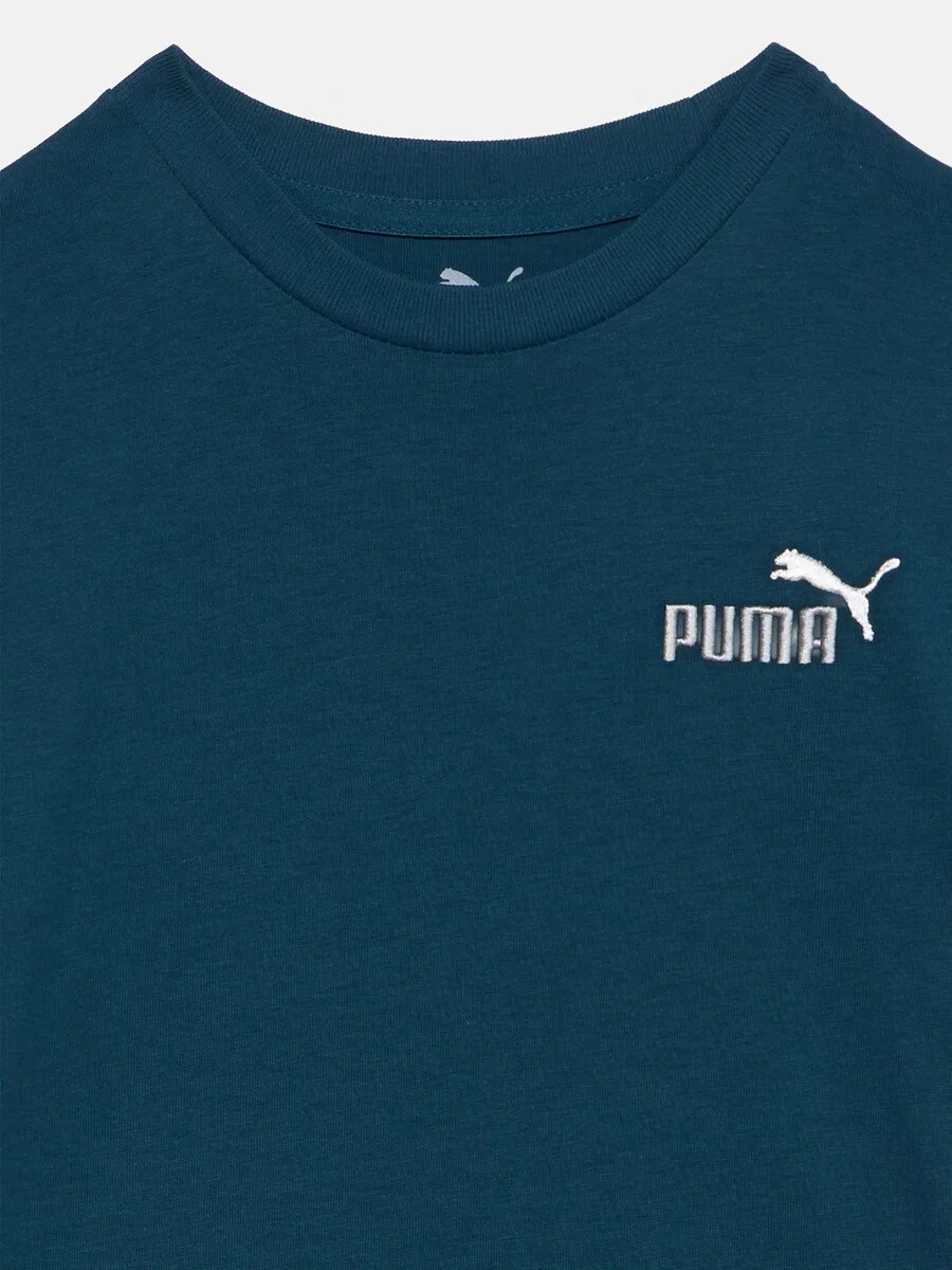 Футболка PUMA 'ESS No. 1' цвета «Бетон» — фото 3