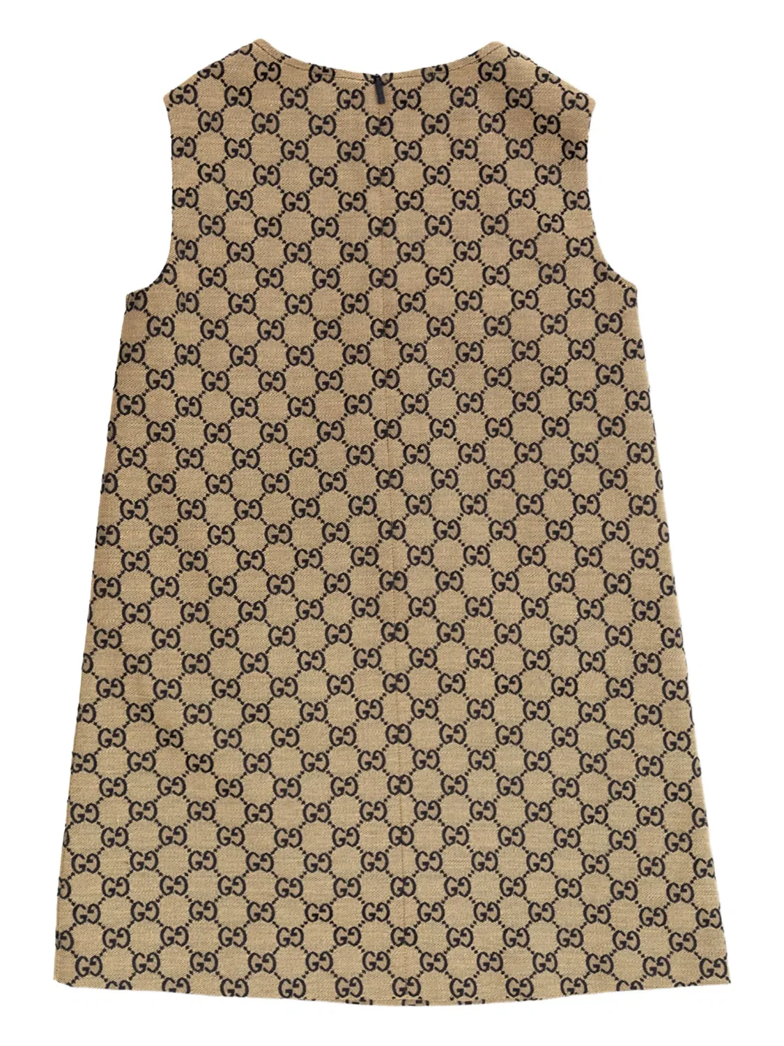 Платье с узором GG Gucci Kids, нейтральные цвета — фото 2
