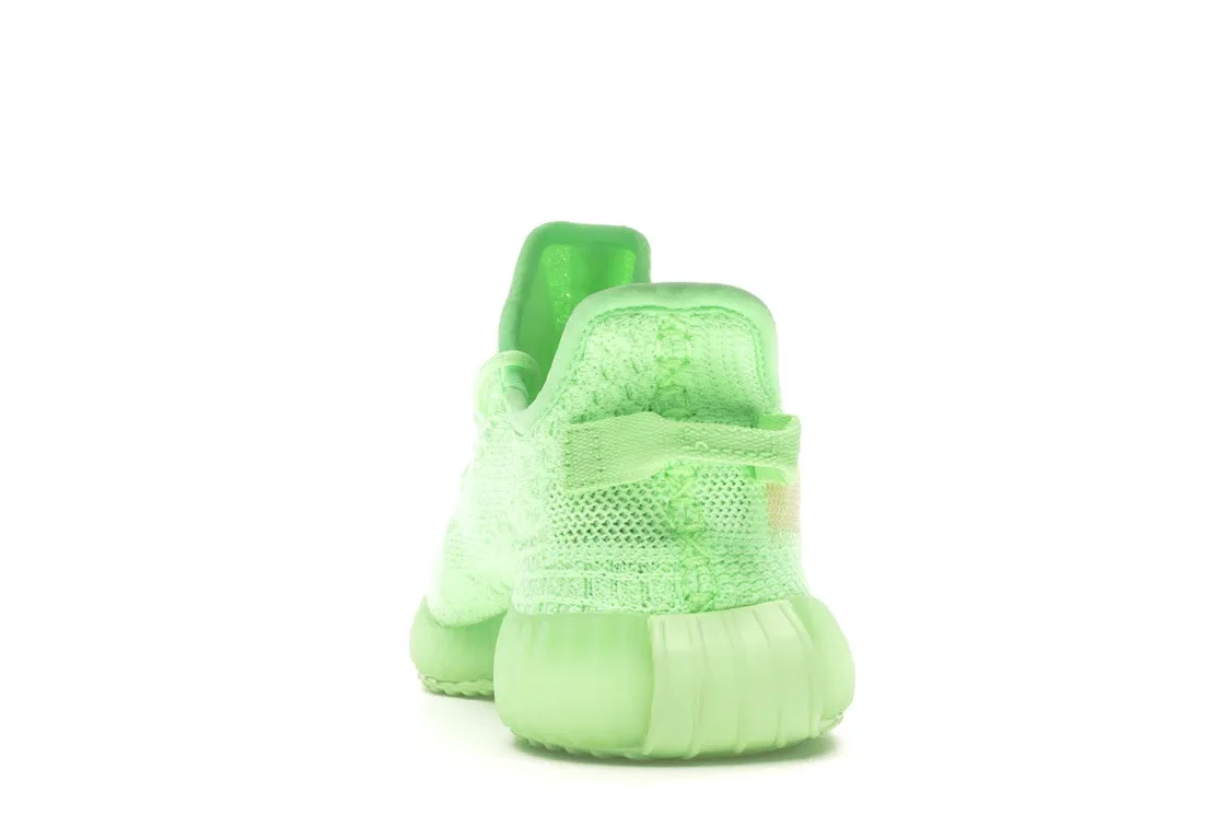 Детские кроссовки светящиеся Yeezy Boost 350 V2 Glow Kids Adidas, Glow Glow Glow — фото 4