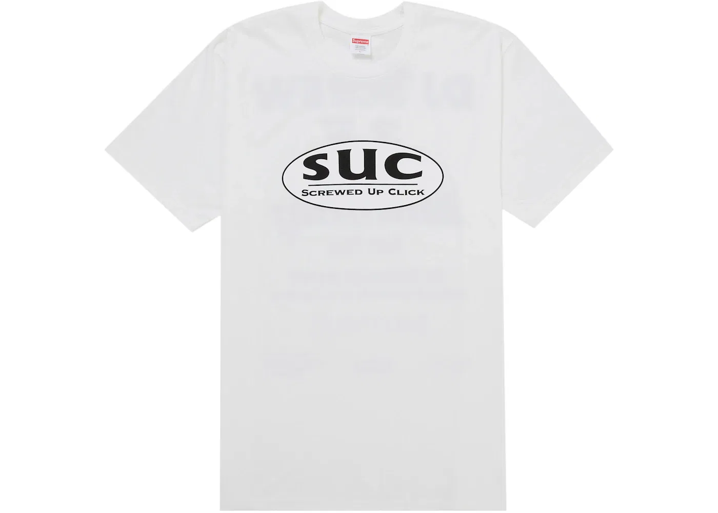 Мужская футболка с принтом Supreme DJ Screw SUC Tee, White