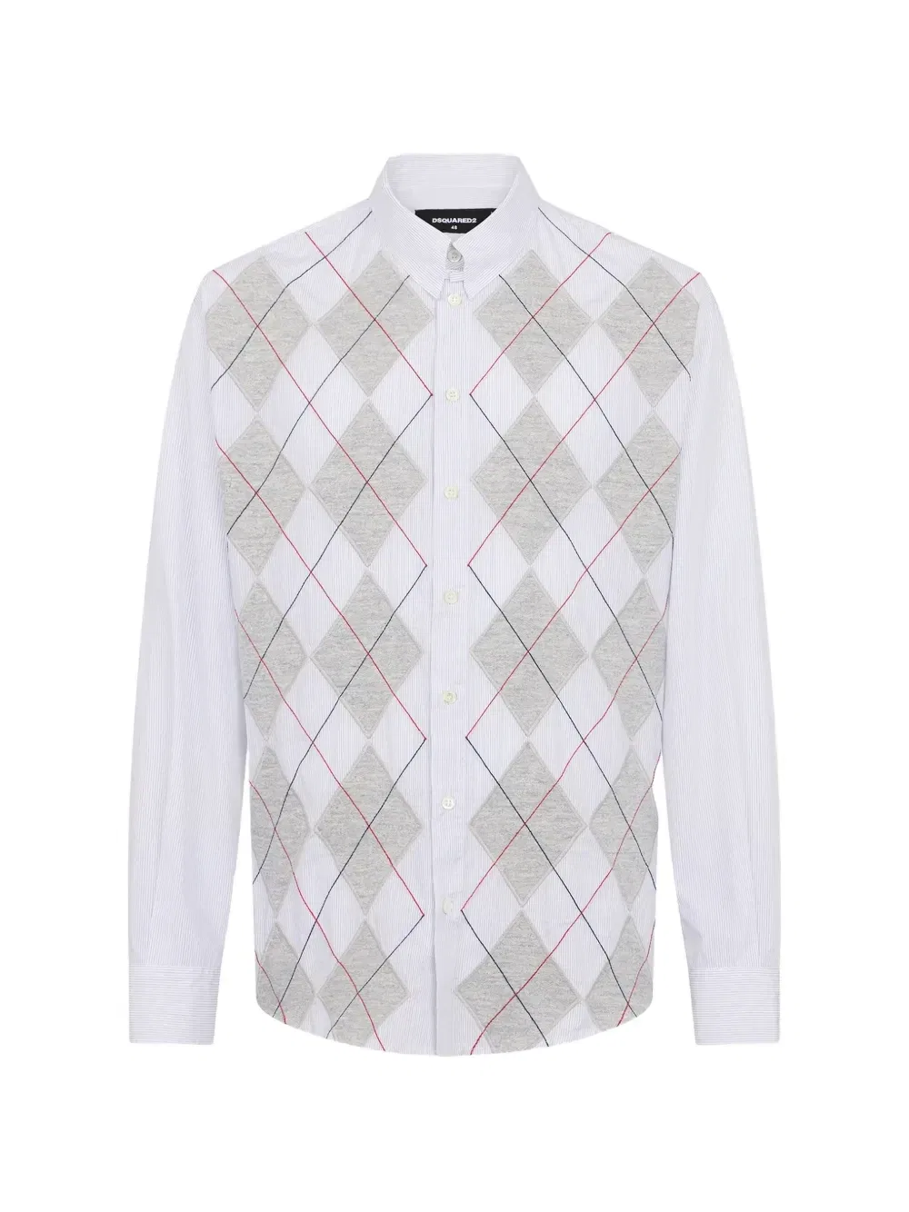 Рубашка Argyle с приспущенными плечами Dsquared2, белый