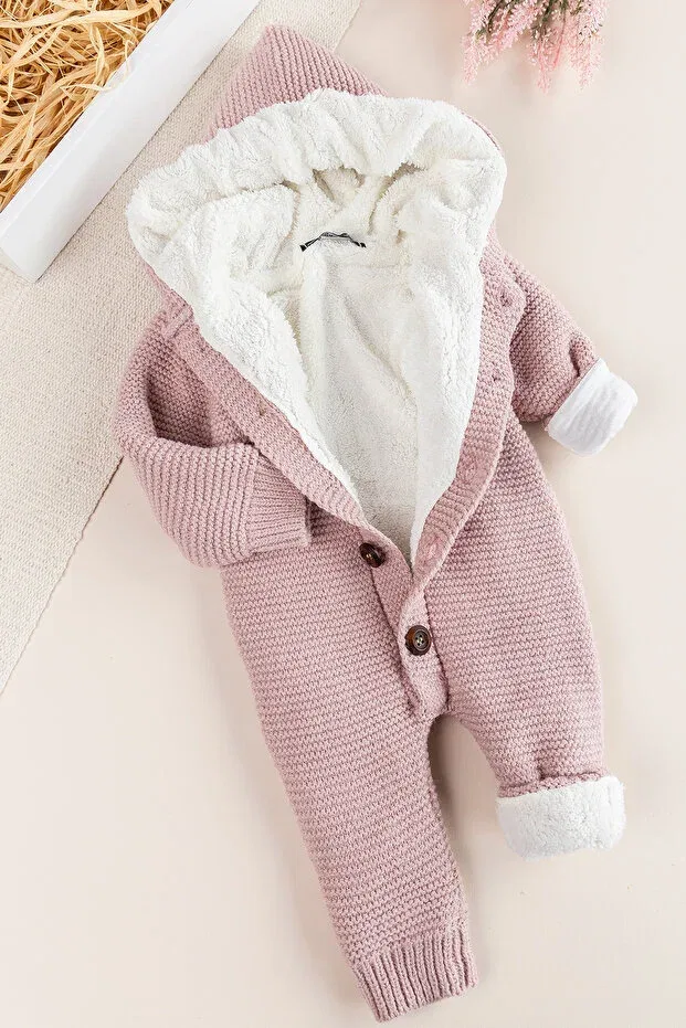 Детский комбинезон с капюшоном Babymod, Dried Rose — фото 2