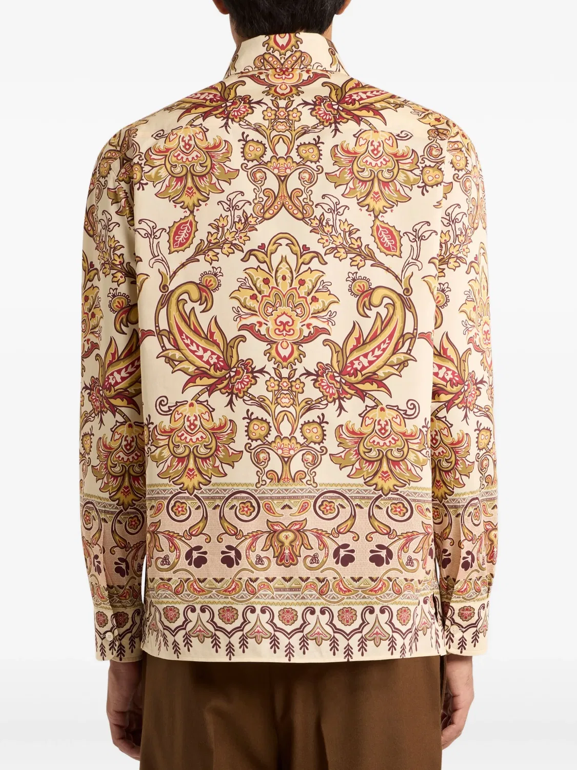 Рубашка с принтом "Пейсли" ETRO, нейтральный — фото 3