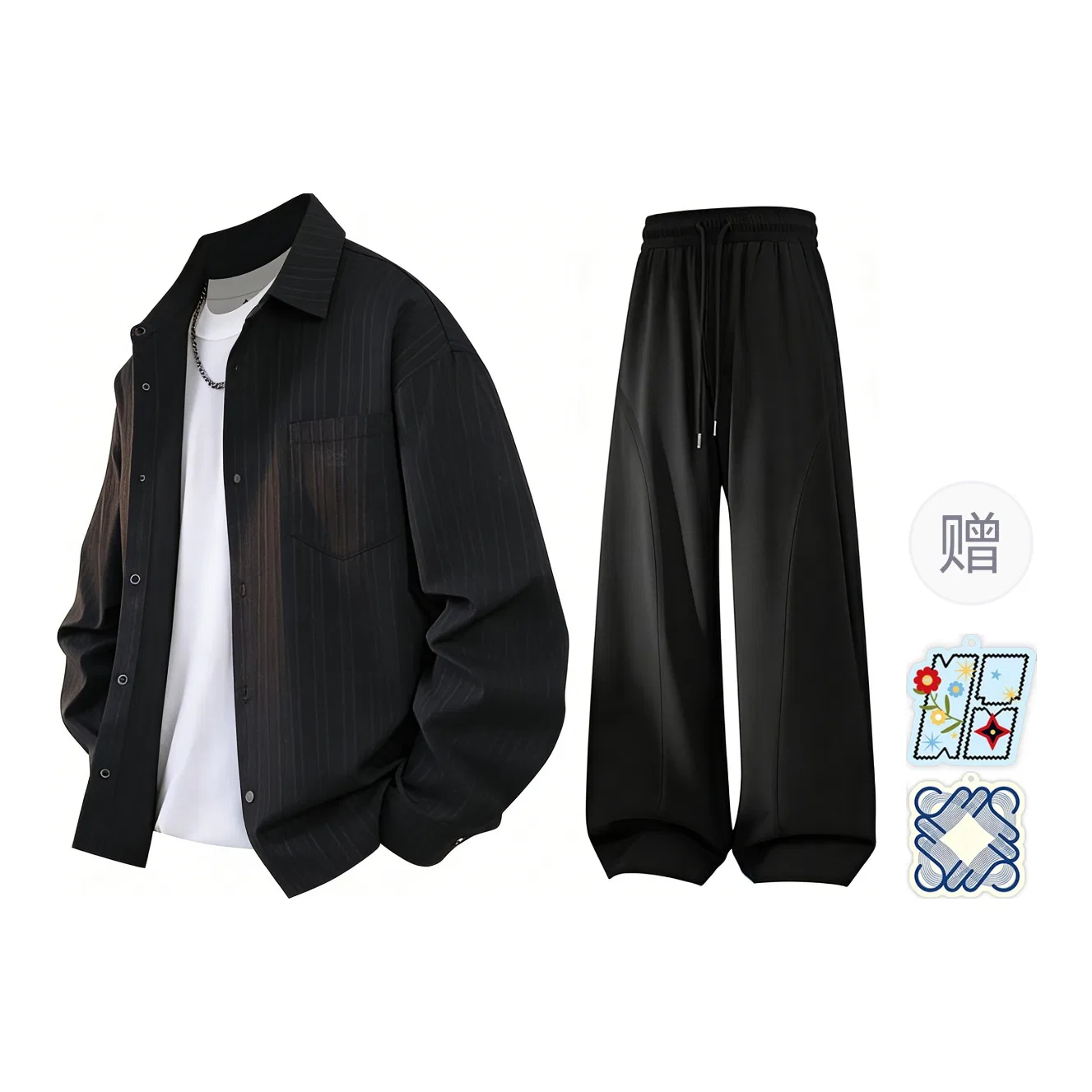 Детский спортивный костюм с воротником, Casual Sportswear Unisex Lapel Moderate, MIIOW — фото 3